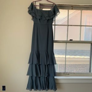 Slate Prom/bridesmaid dress